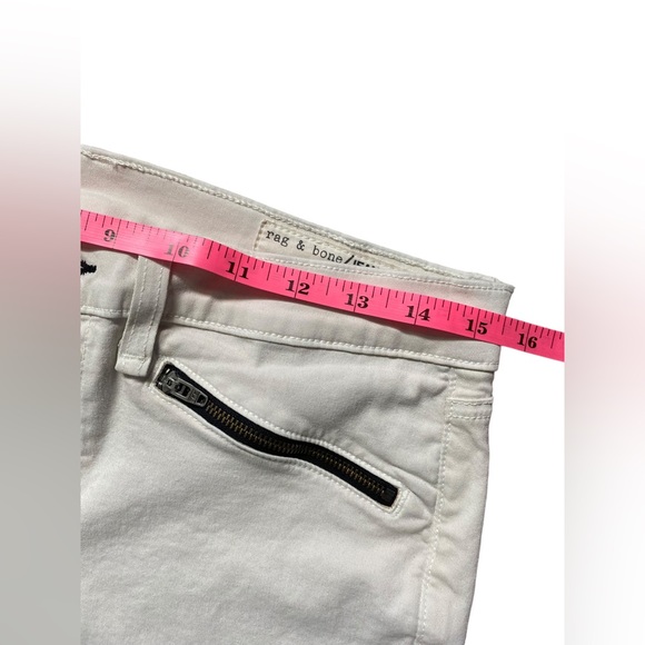 rag & bone | Size 29 Ridley Moto Jean in Winter White - Picture 8 of 9